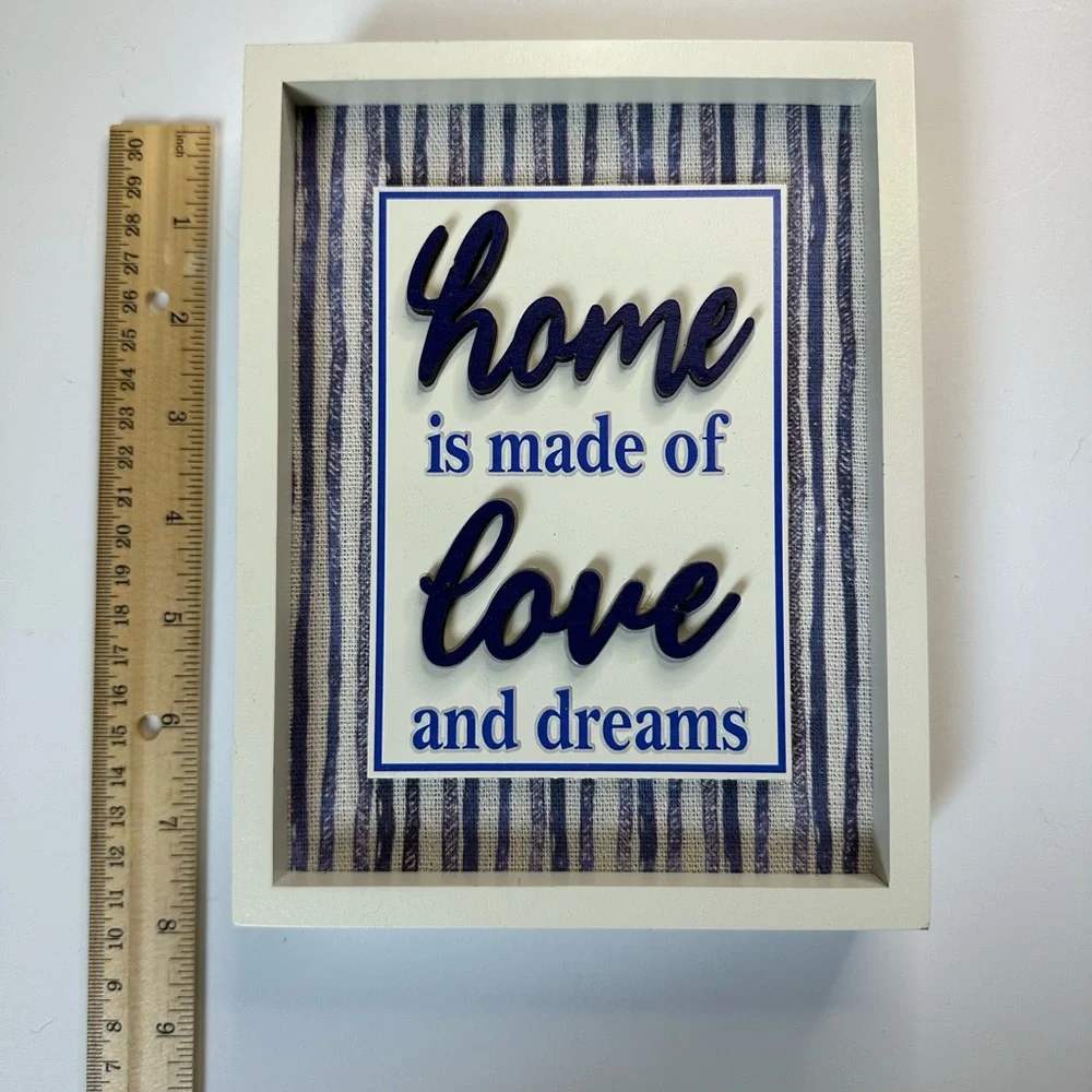 New Minimalistic Love & Dreams Home Sign wall decor